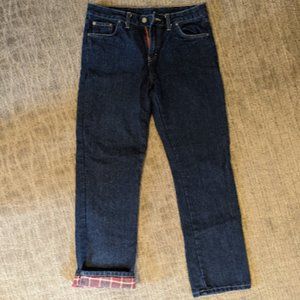 Dickies Women's Flannel Lined Jean, Size 8 regular